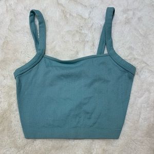 Blue crop top
